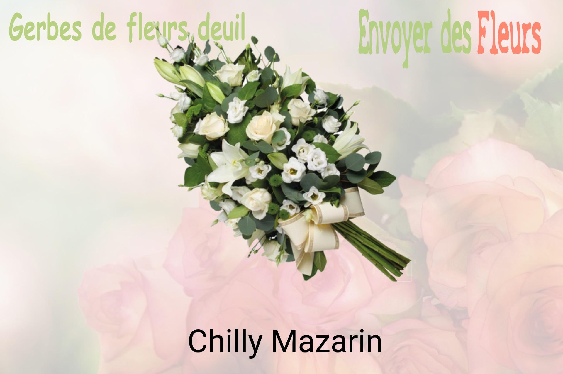 Gerbe de fleurs de deuil livrée à Chilly-Mazarin